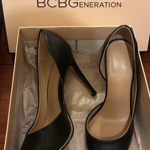 BCBGeneration Black D'Orsay Stiletto Pump